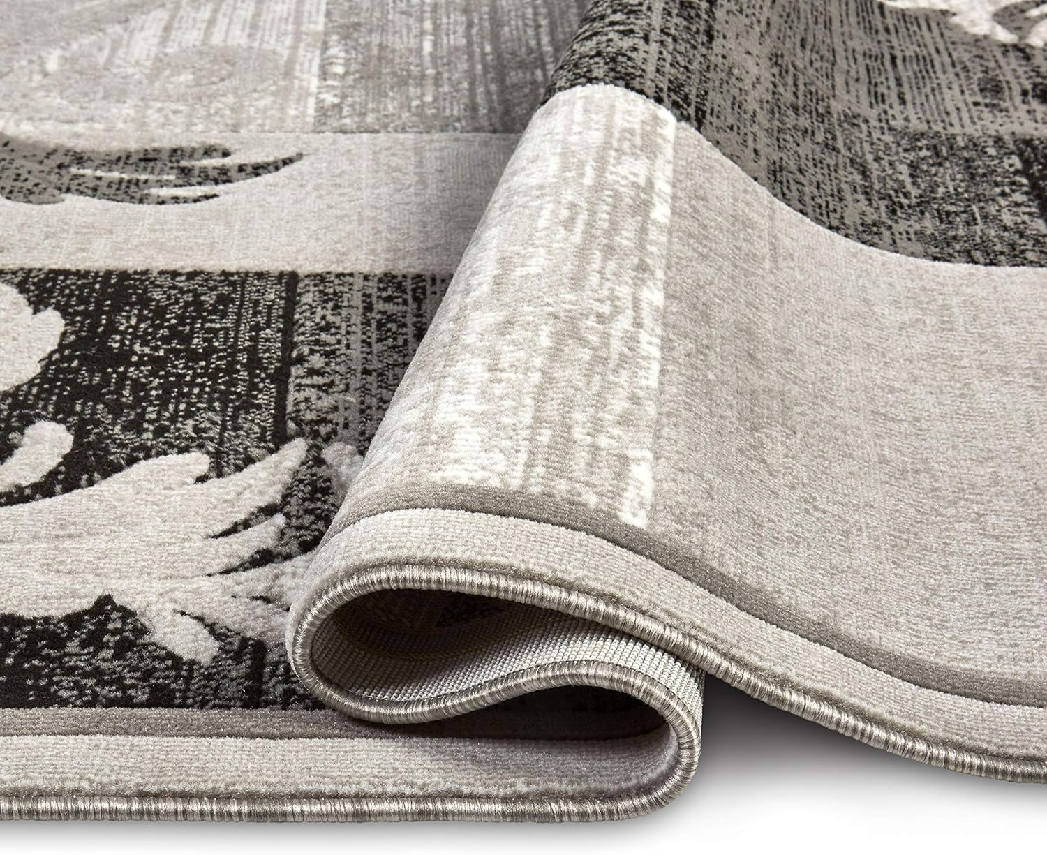 Catalina Pierre Gray Geometric Area Rug 7'10" x 10'2"  - Contemporary