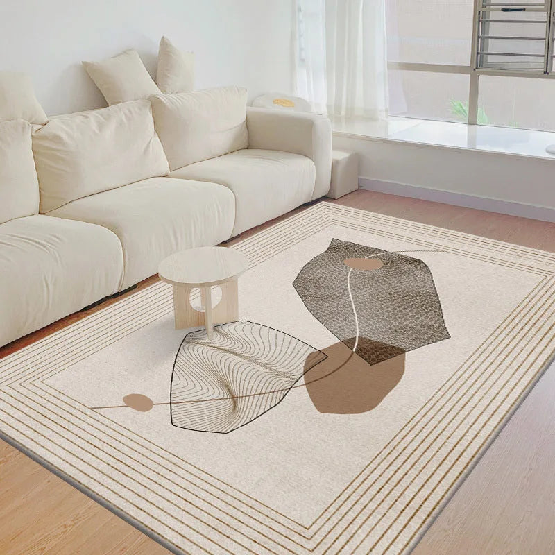 Nordic Simple Geometric Crystal Velvet Rugs