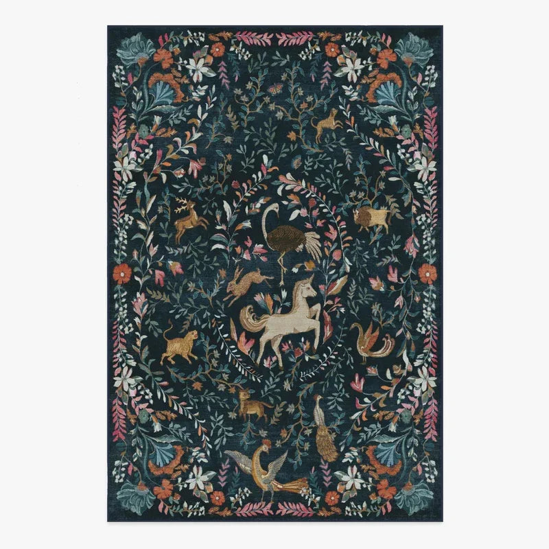 Fall Colorful Rugs- Machine Washable Living Room & Bedroom Rug