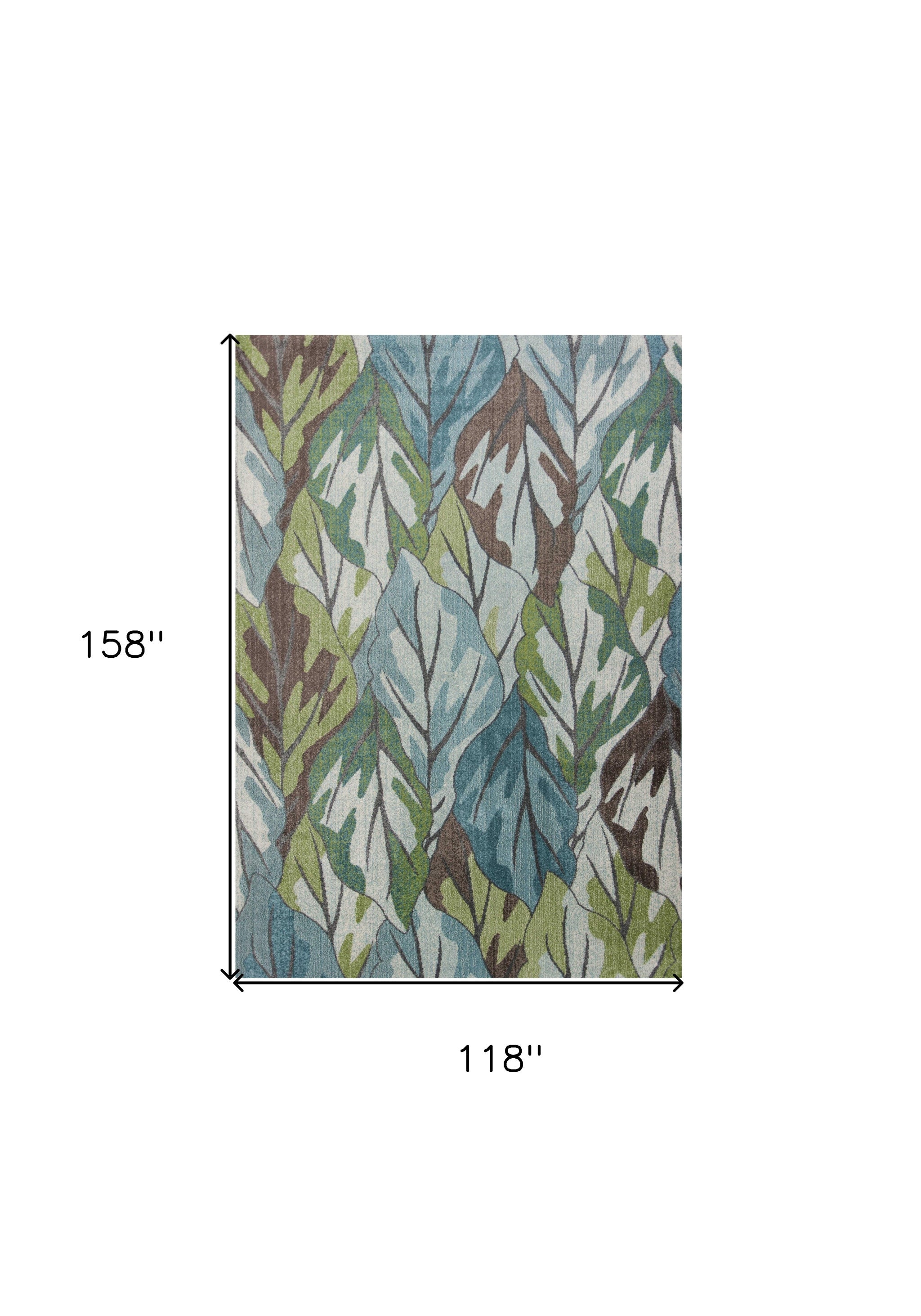 10' X 13' Blue Area Rug-2