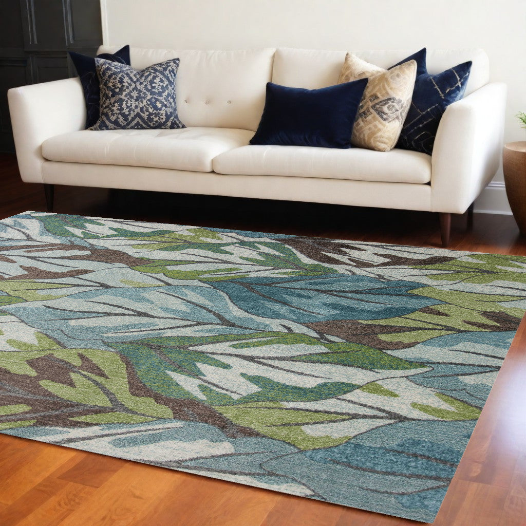 10' X 13' Blue Area Rug-0