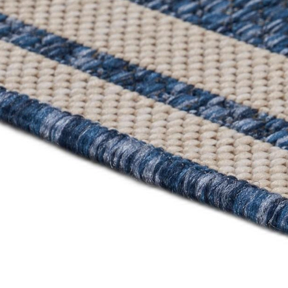 2' x 3' Blue Gray Area Rug - Compact Indoor Outdoor Accent