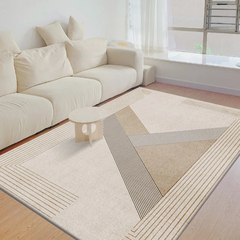 Nordic Simple Geometric Crystal Velvet Rugs