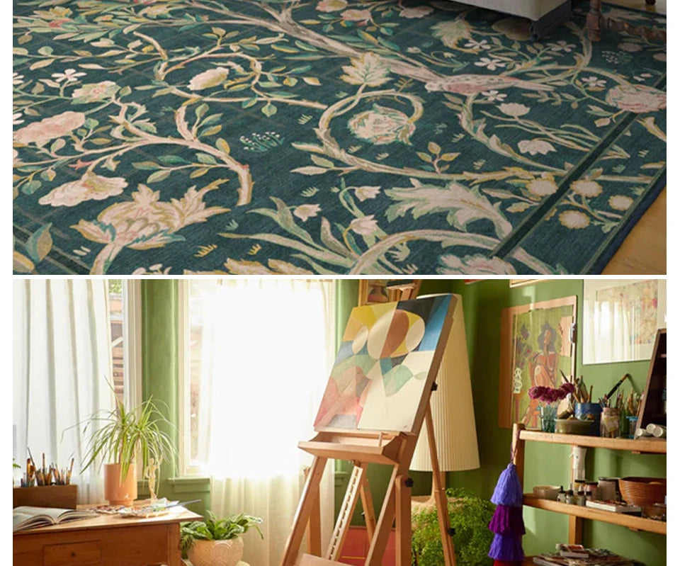 Fall Colorful Rugs- Machine Washable Living Room & Bedroom Rug