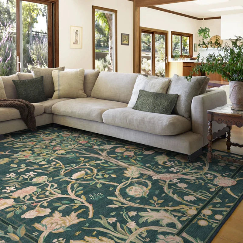 Fall Colorful Rugs- Machine Washable Living Room & Bedroom Rug