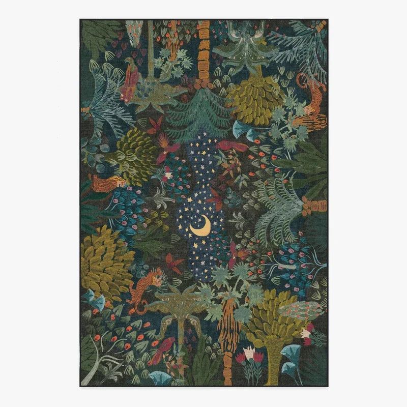 Fall Colorful Rugs- Machine Washable Living Room & Bedroom Rug