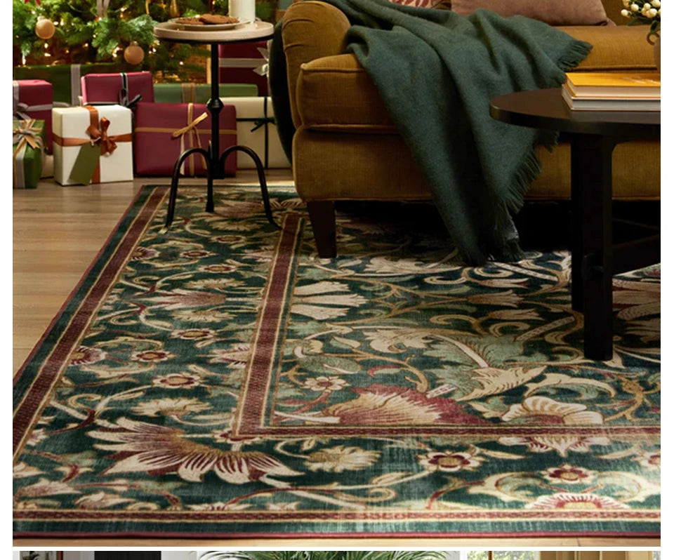 Fall Colorful Rugs- Machine Washable Living Room & Bedroom Rug