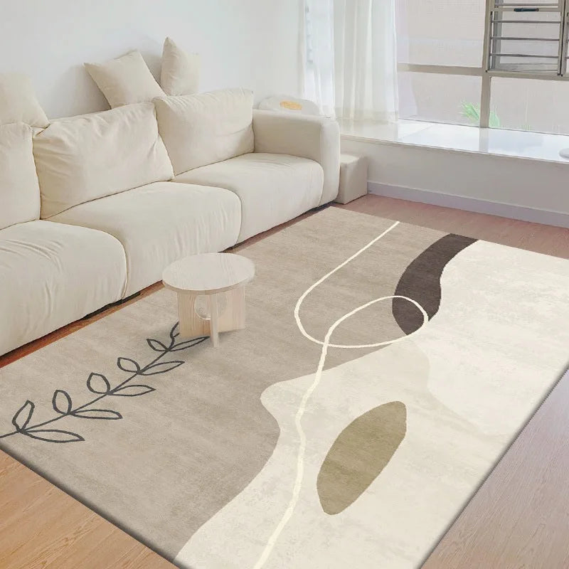 Nordic Simple Geometric Crystal Velvet Rugs