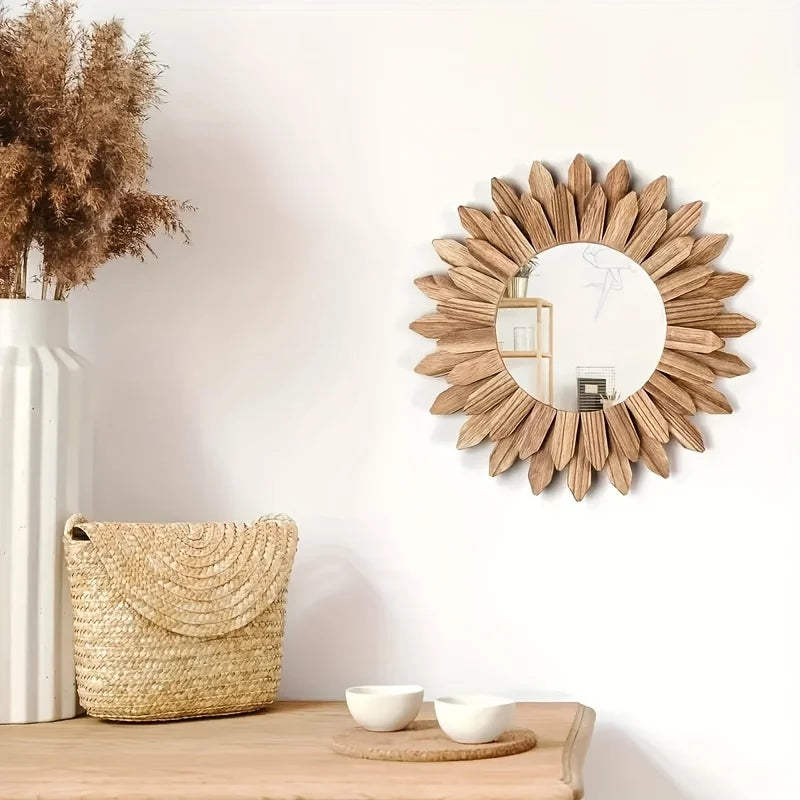 Bohemian Sunflower Wall Mirror
