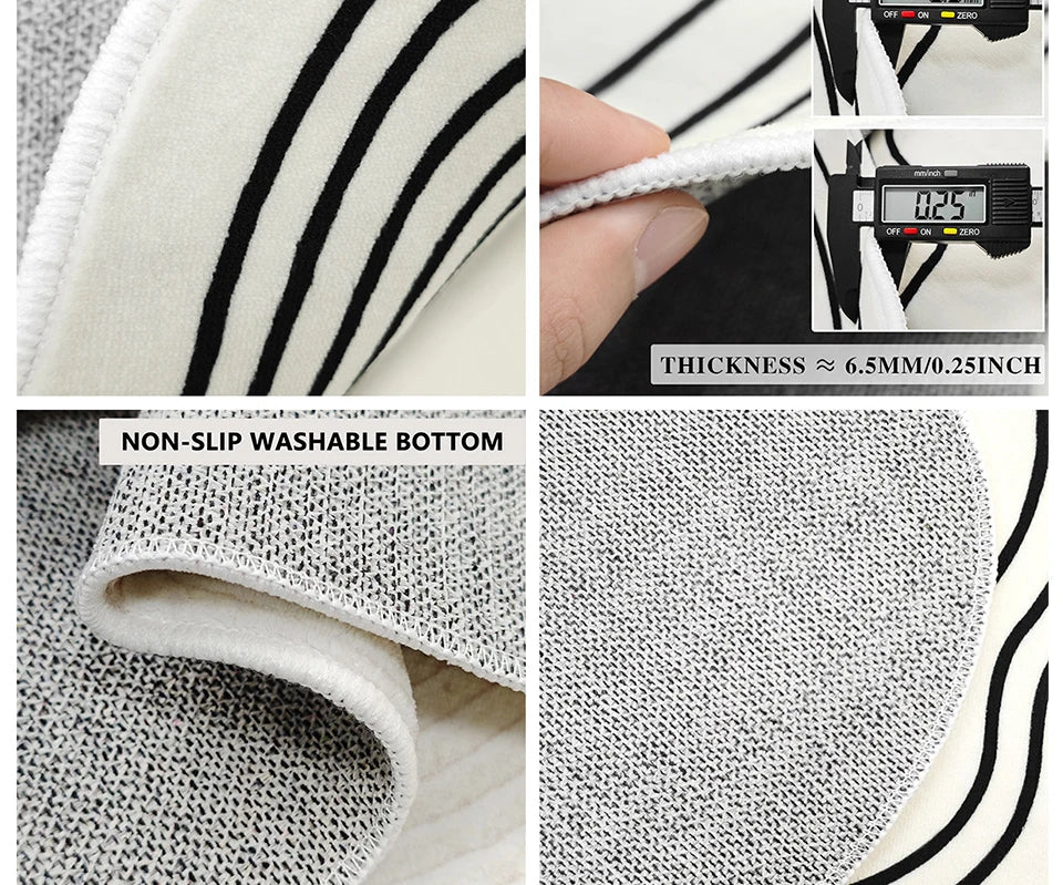 Fall Colorful Rugs- Machine Washable Living Room & Bedroom Rug