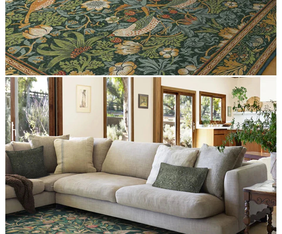 Fall Colorful Rugs- Machine Washable Living Room & Bedroom Rug