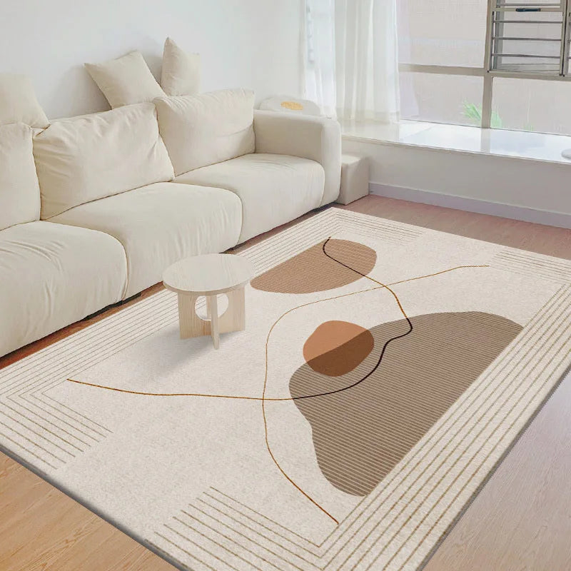 Nordic Simple Geometric Crystal Velvet Rugs