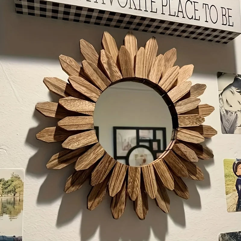 Bohemian Sunflower Wall Mirror