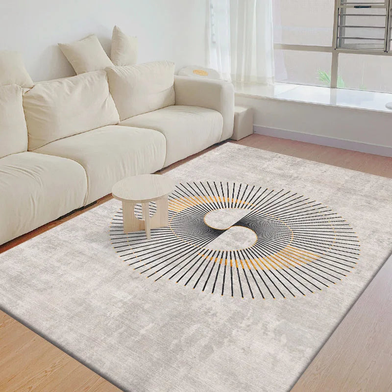 Nordic Simple Geometric Crystal Velvet Rugs