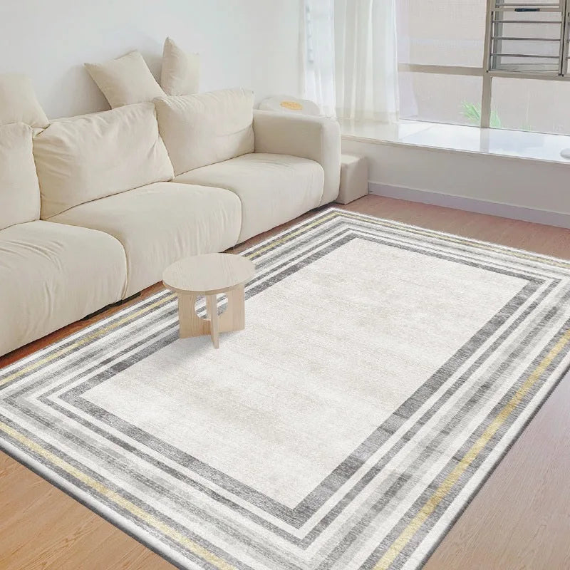 Nordic Simple Geometric Crystal Velvet Rugs