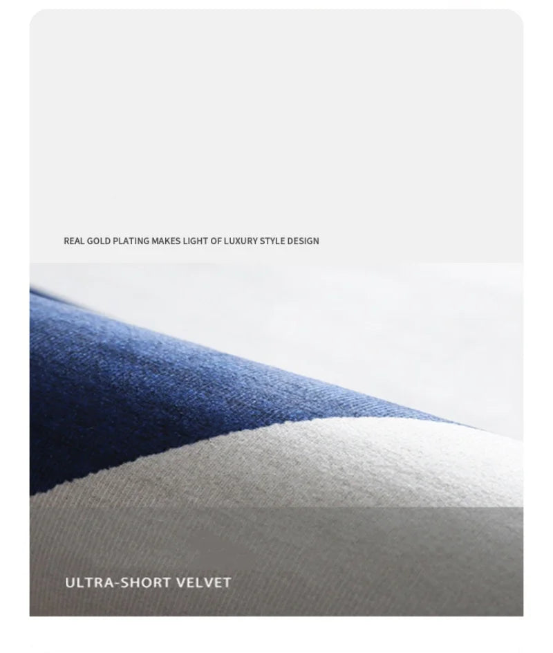 Nordic Simple Geometric Crystal Velvet Rugs
