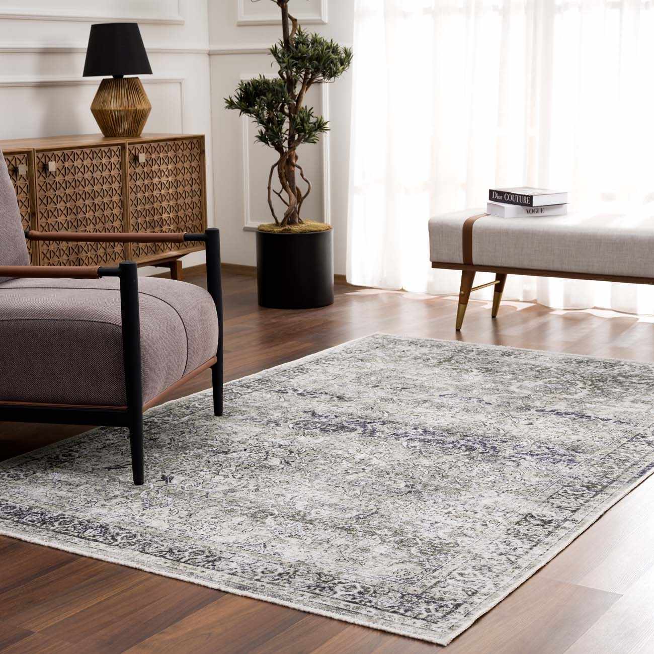 Turkish Area Rug - Washable Turkish Design