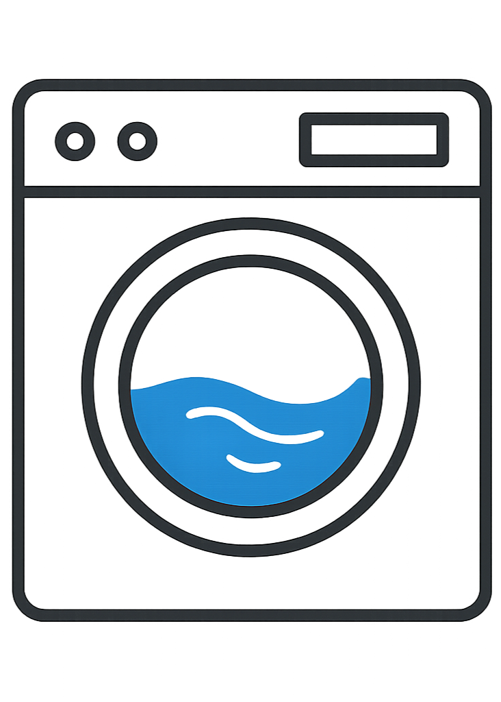 with water water in the middle of the machine, as if its on